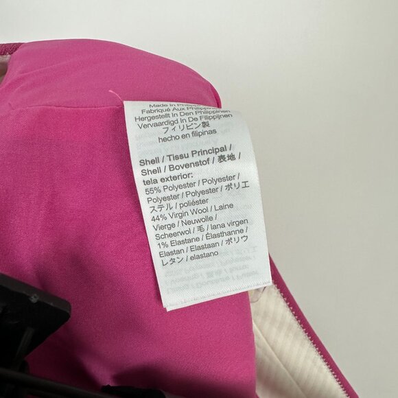 NWT J.Crew Willa High Rise Flare Trousers Pants Italian City Wool Pink 2 - Picture 10 of 11